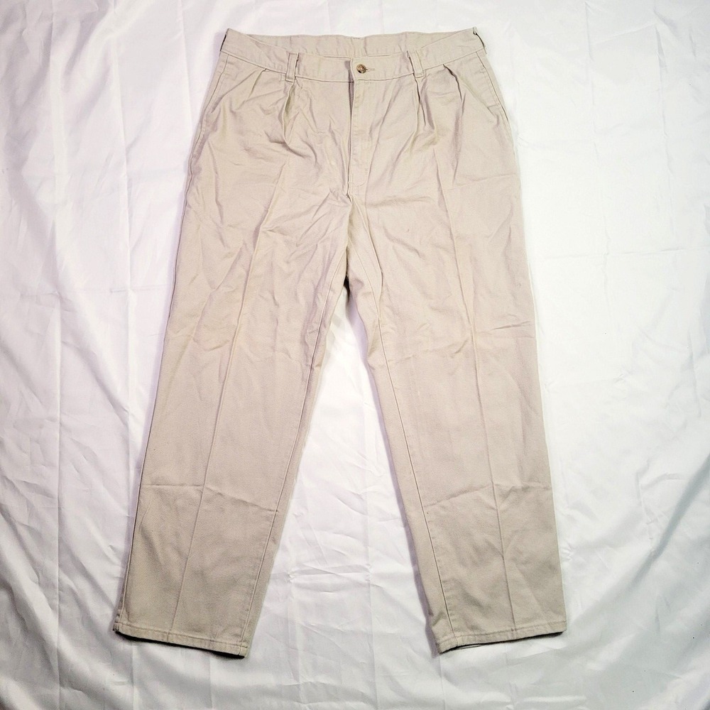 Duck Head Men's Khaki Pleated Chinos - Light Beige